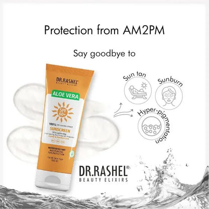 Dr. Rashel Sunblock SPF 60+ | Aloe Vera & Vitamin C Sunscreen for UVA/UVB Protection