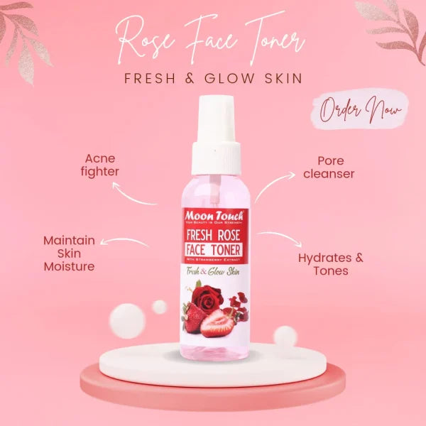 Fresh Rose Face Toner Mist (100ml) | Hydrating Toner for Radiant Skin